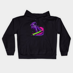 Purple Astronaut Illustration perfect for tshirt design or clothing brand / apparel Kids Hoodie